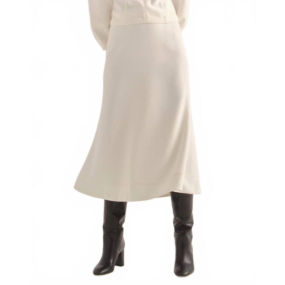 NEW CARTOLINA NANTUCKET mable midi skirt in ivory